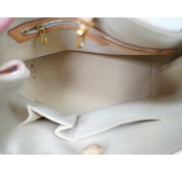 Louis Vuitton Neverfull Checkered Handbag, Navy/Ivory - Picture 8 of 13